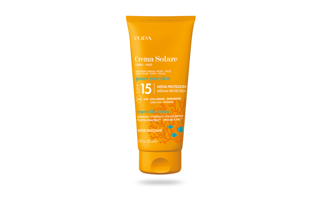 Sunscreen Cream SPF 15 (200 ml) - PUPA Milano image number 0
