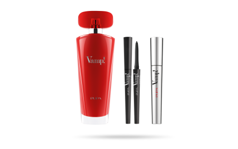 Vamp! Eau de Parfum Red 100 ml + Vamp! Mascara and Vamp! Eye Pencil