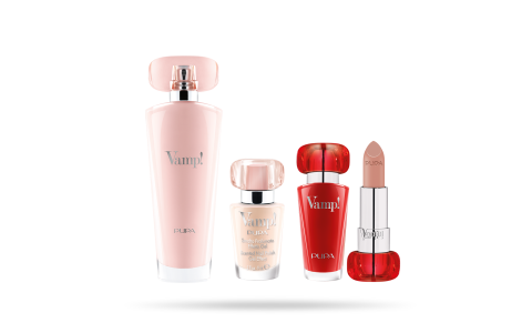 Vamp! Eau de Parfum Pink & Vamp! Lipstick and Vamp! Nail Polish